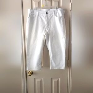 St. John's  Bays White Denim Capri